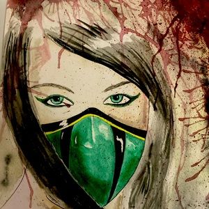 Mortal Kombat Jade Drawing 8x10